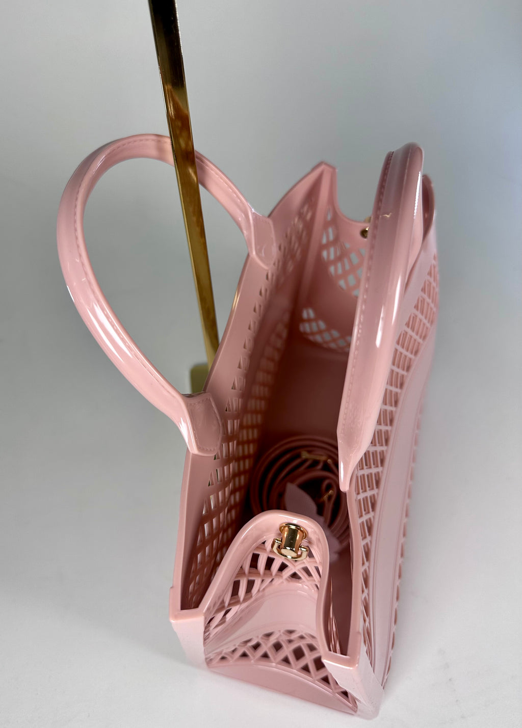 ‘Jillian’ Jelly Small Tote Bag w/ Strap (2 colors)
