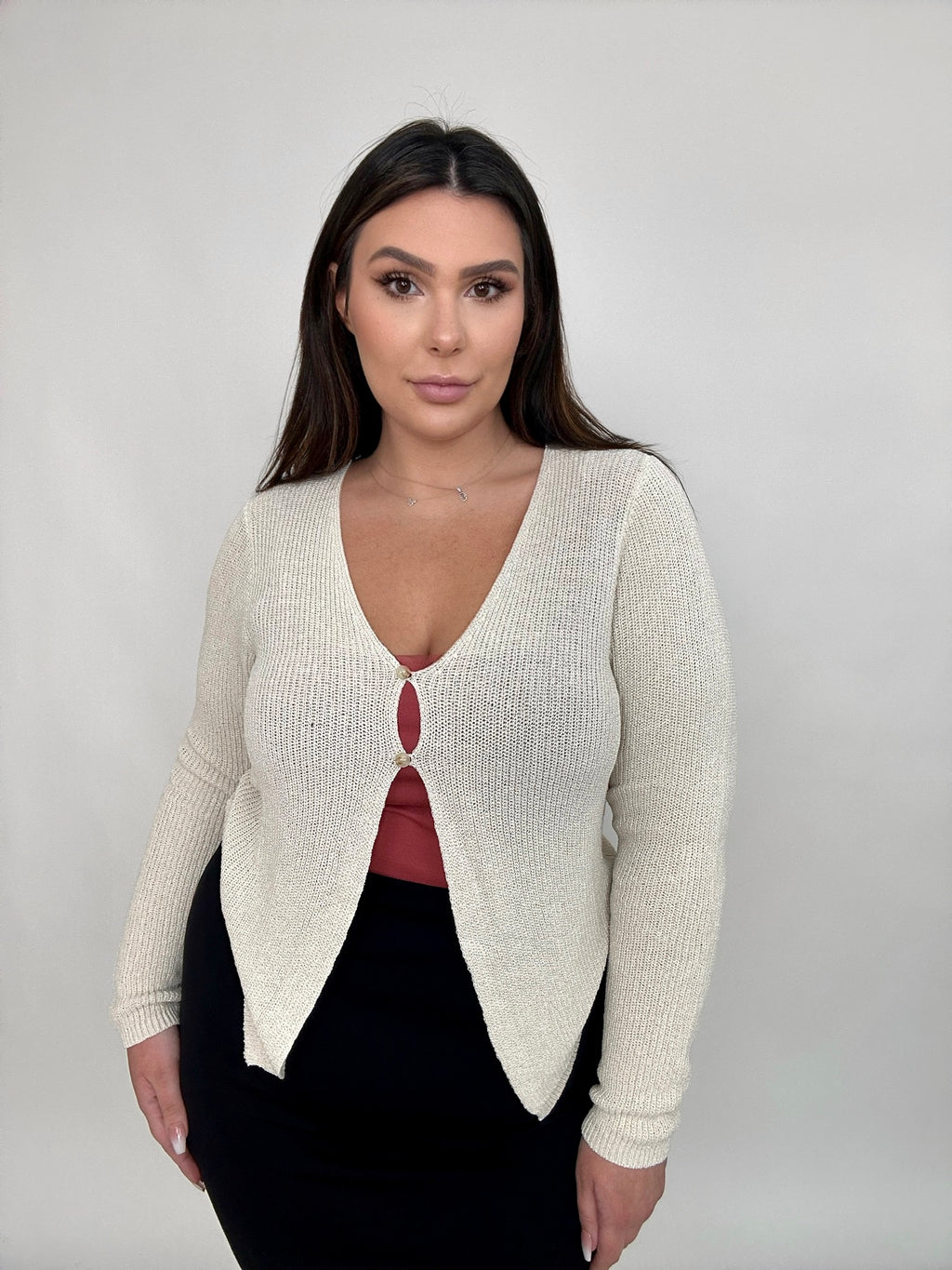‘Winnie’ Button Cardigan Top (2 colors)