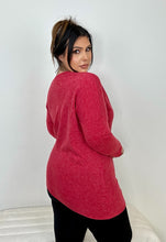 Load image into Gallery viewer, Red Off Shoulder Sweater Top
