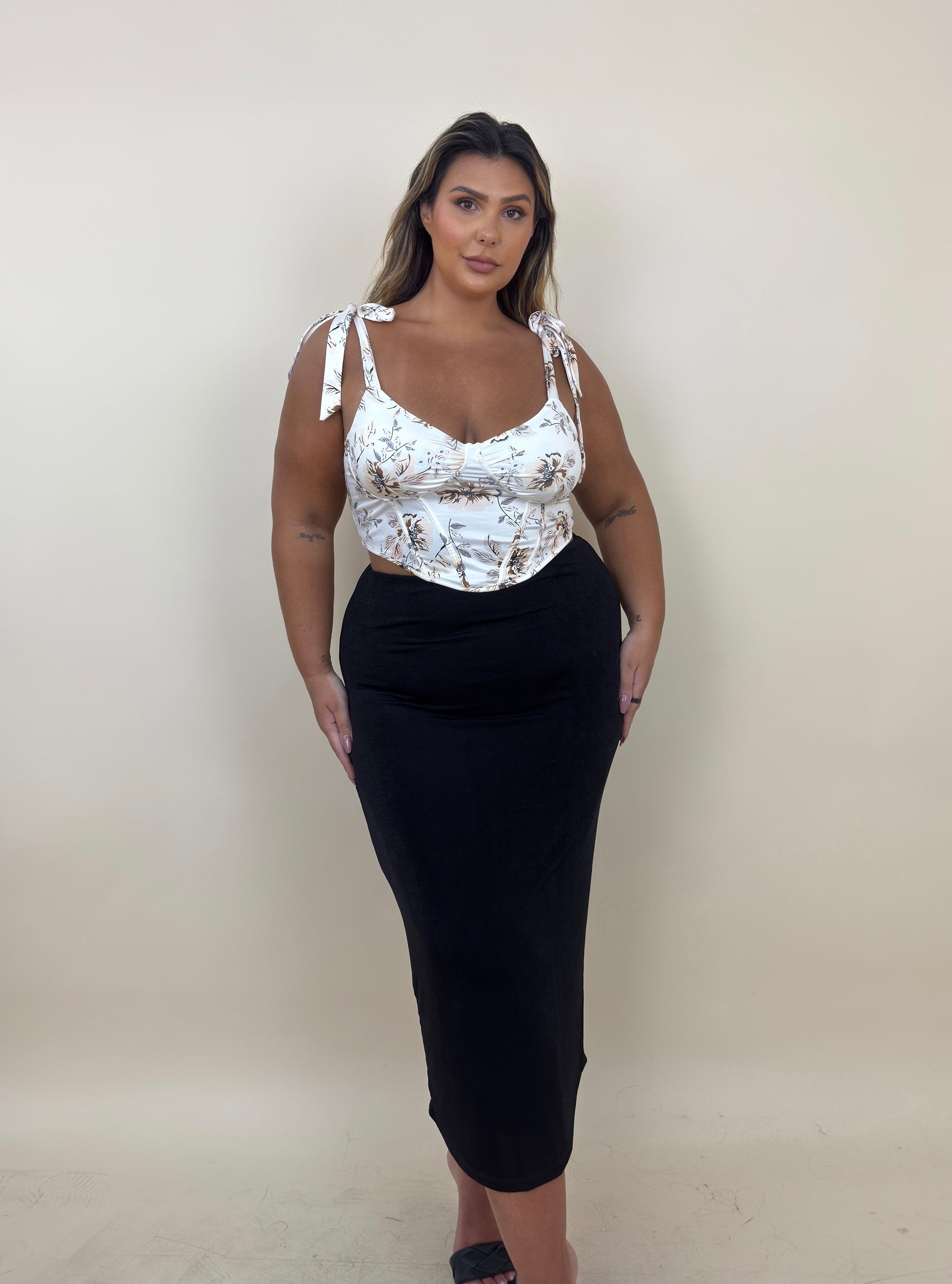 Mid length Stretch Skirt