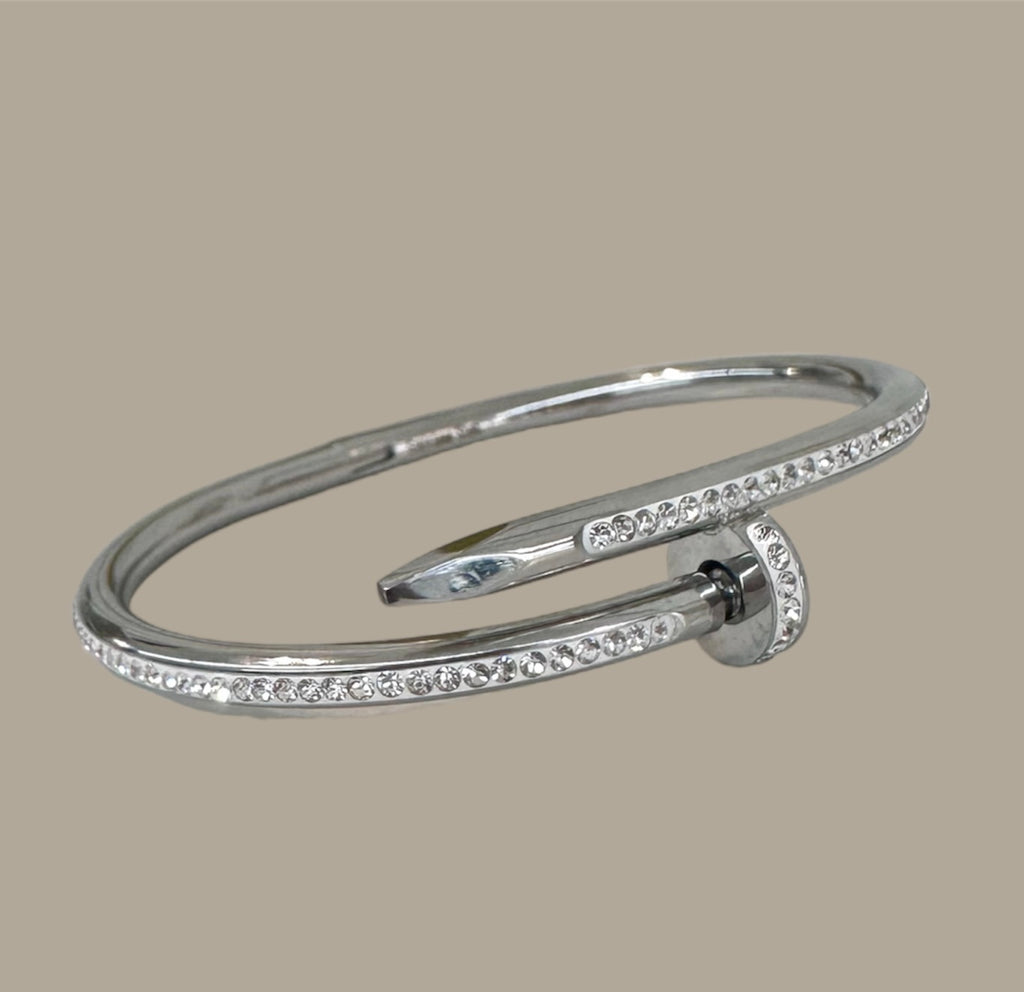Diamond Studded Nail Bracelet (2 colors)