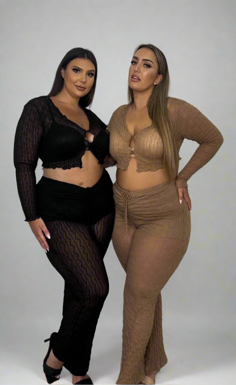 Textured Sheer Set