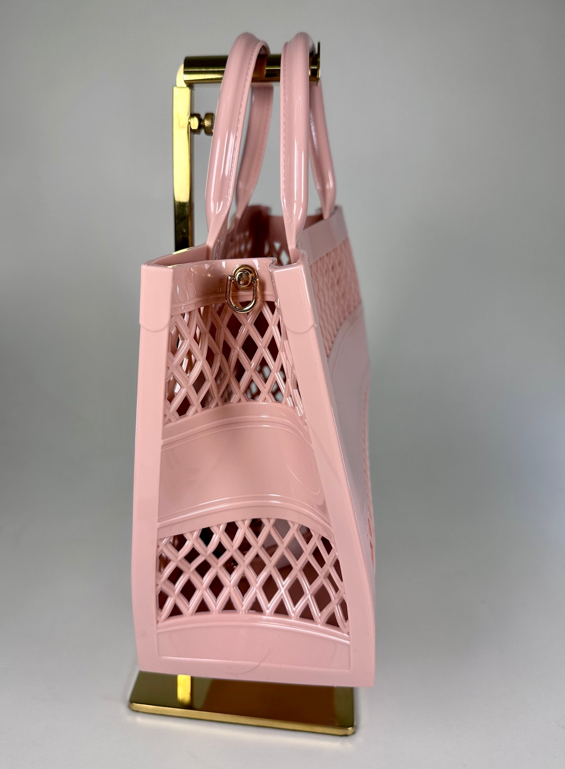‘Jillian’ Jelly Small Tote Bag w/ Strap (2 colors)