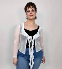 Load image into Gallery viewer, ‘Jada’ Sheer Ruffled Cover Shrug Top (2 colors)
