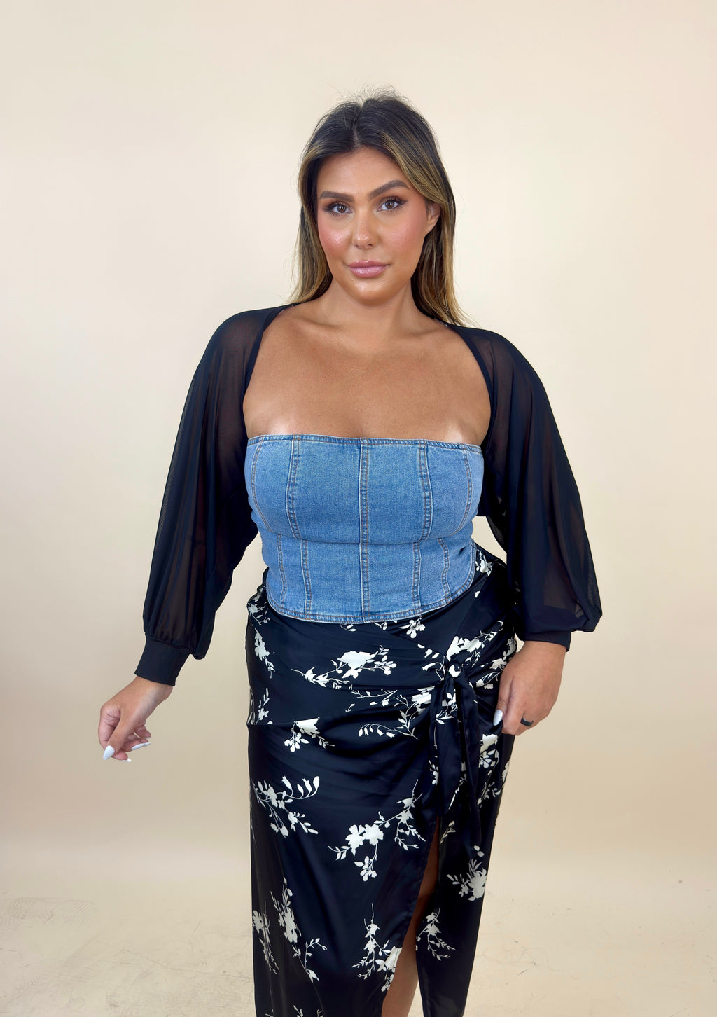 Sheer Billow Shrug