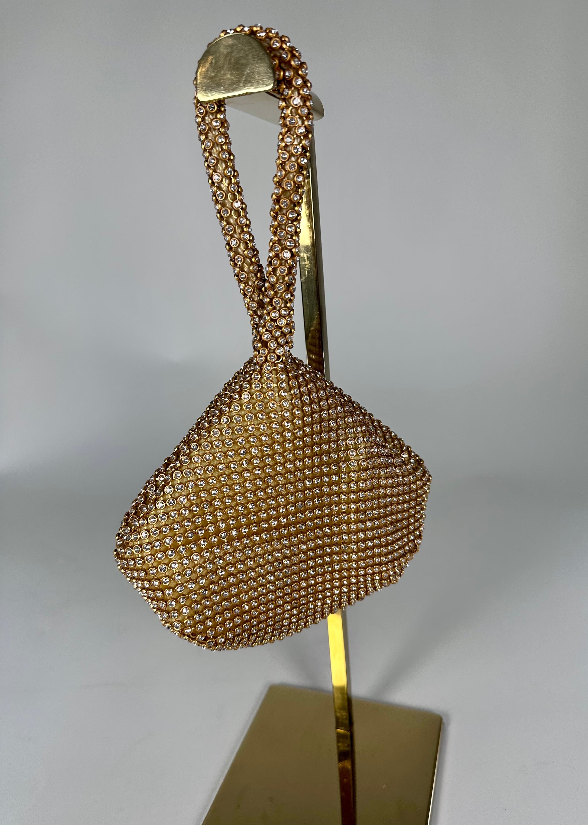 ‘Sophie’ Small Folded Gold Blinged Bag