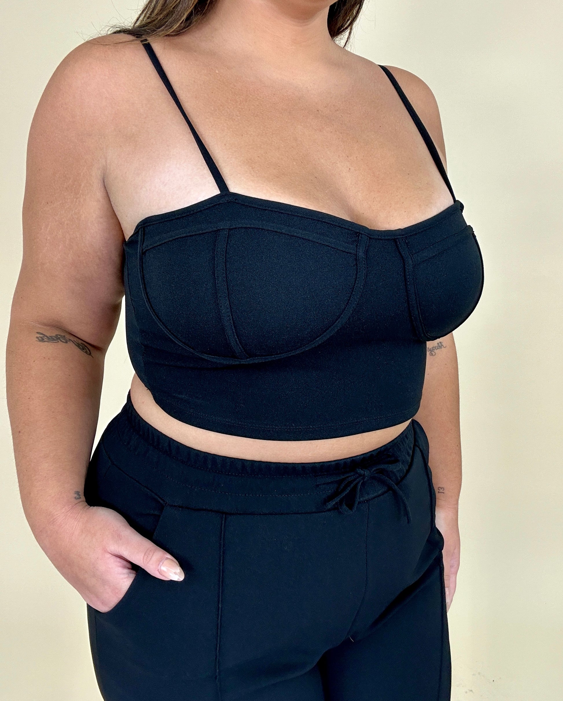 Cropped Tank & Pants Set (2 colors)