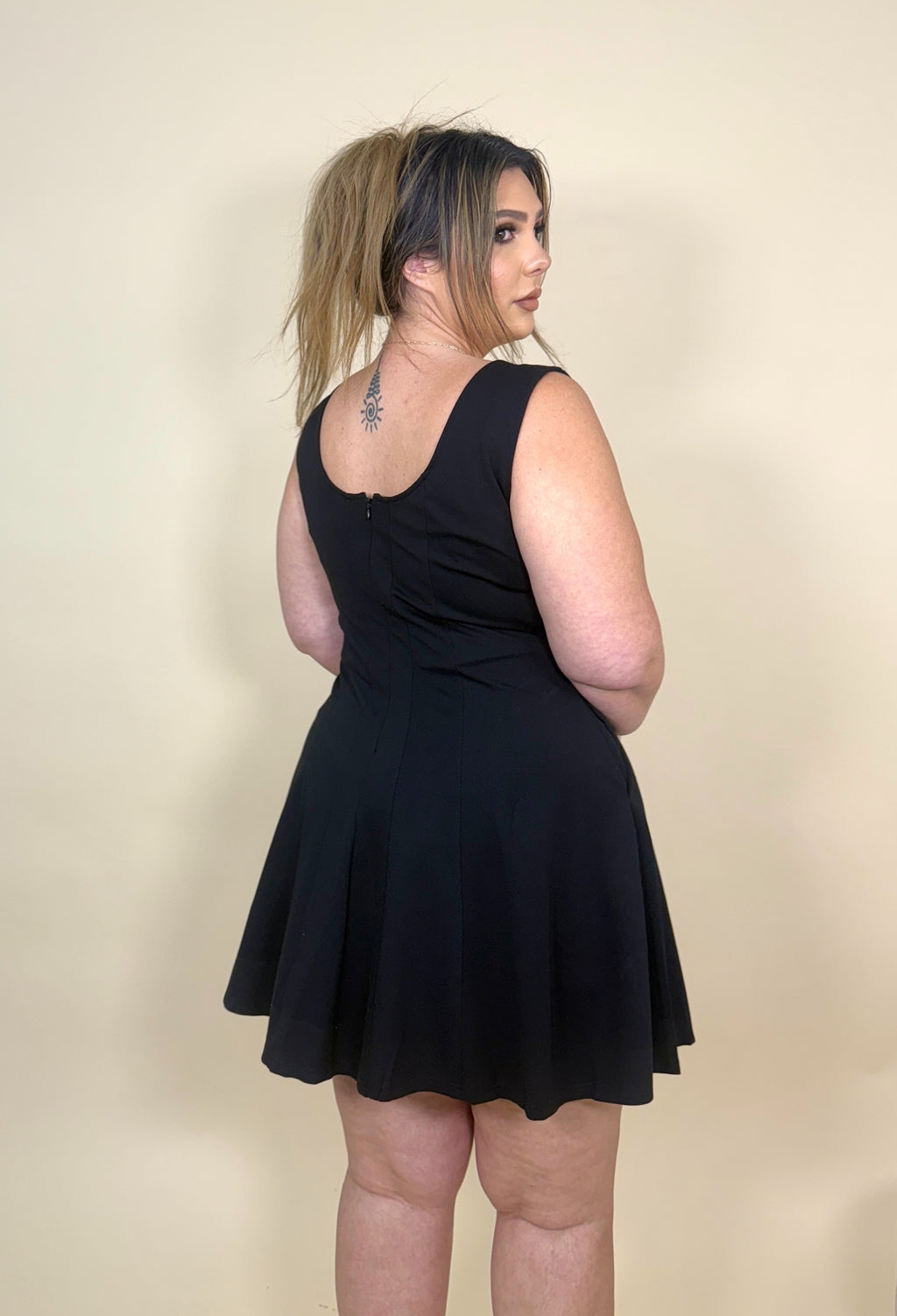 Little Black Romper Dress