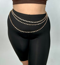 Load image into Gallery viewer, Rhinestone 3 Layer chain belt
