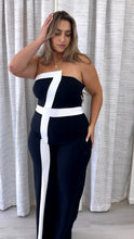 Load image into Gallery viewer, ‘Lyss’ Black &amp; White Jumpsuit
