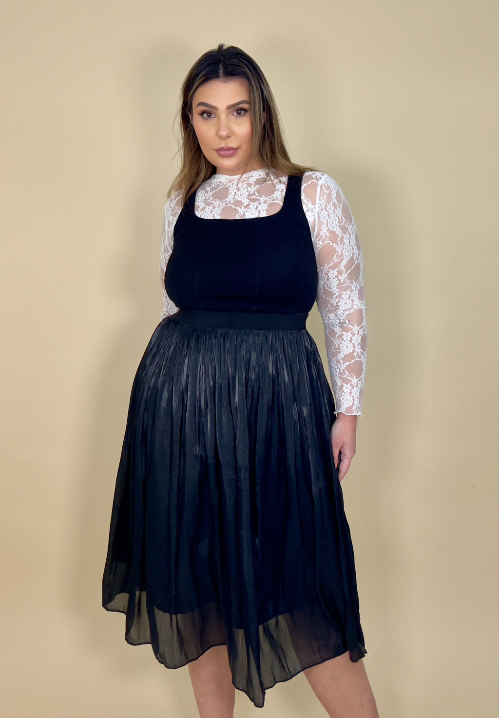 Shimmer Layered Skirt (3 colors)
