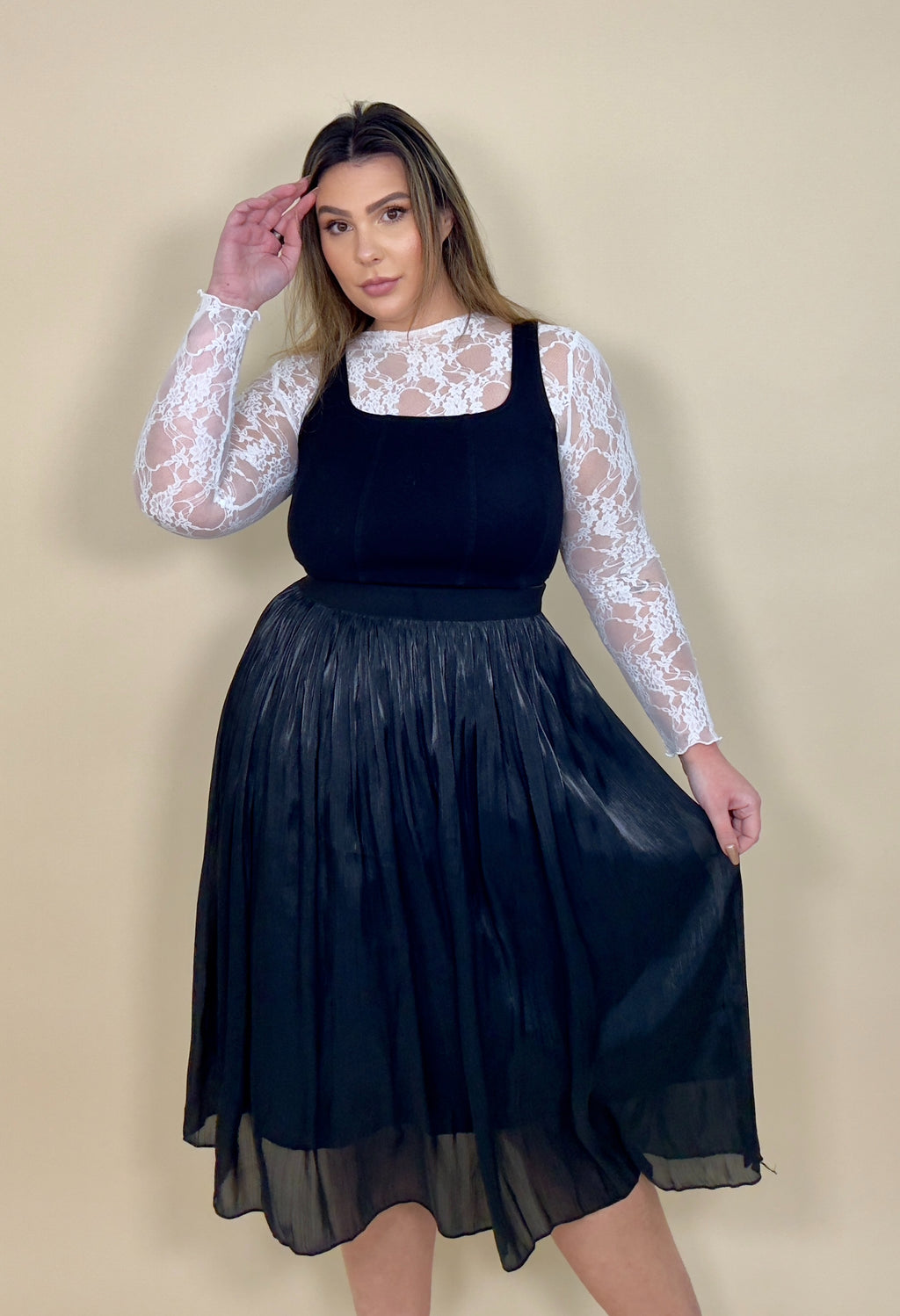 Shimmer Layered Skirt (3 colors)