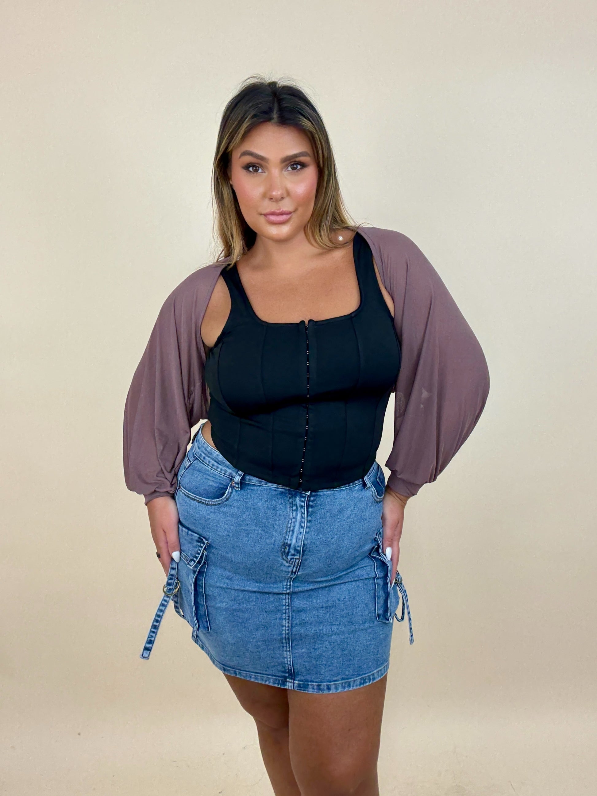 Sheer Billow Shrug