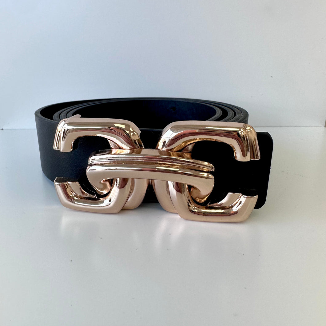 Chunky Gold Hardware Plus Size Belt