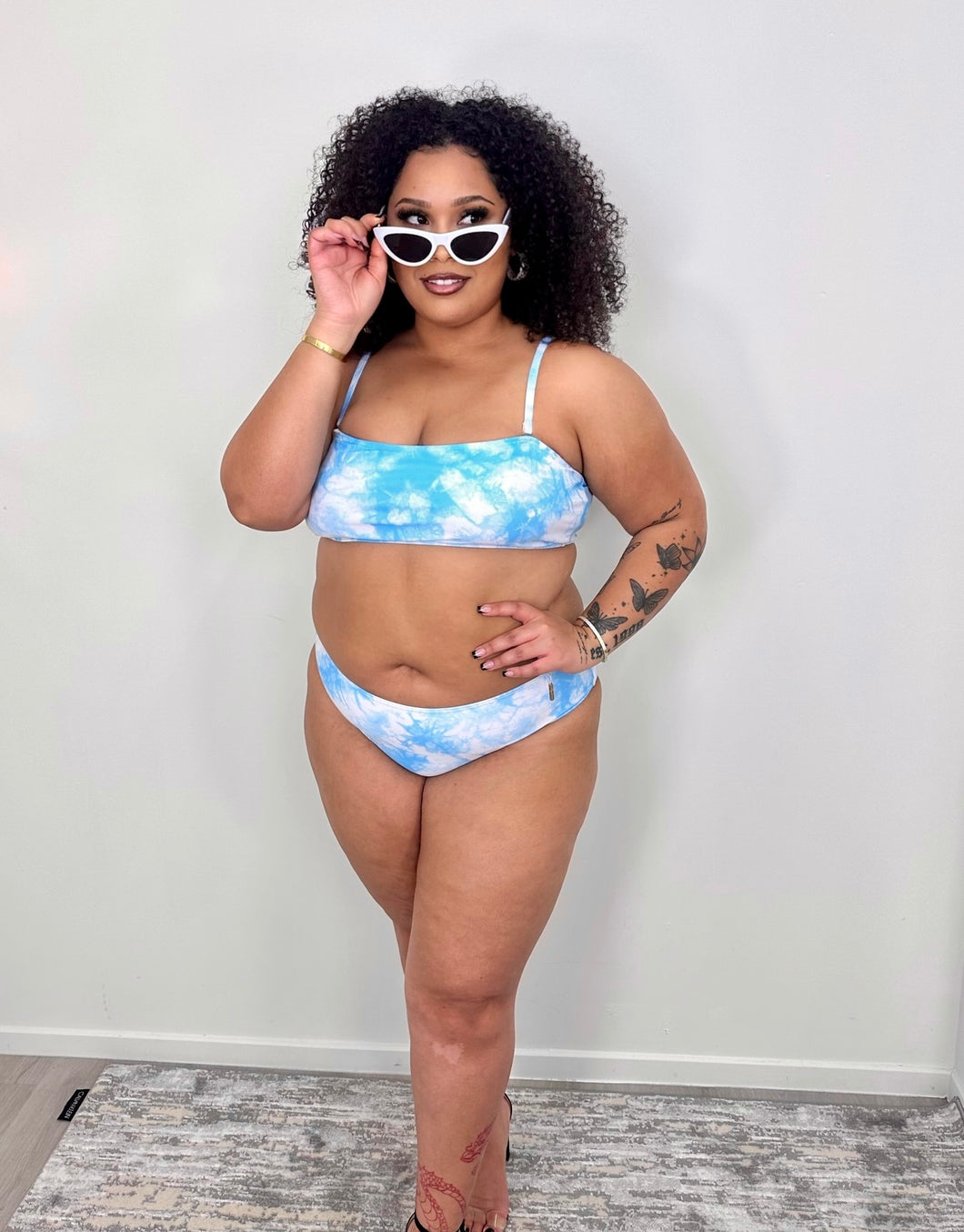 Cloudy Blue 2 Piece Bikini Swimsuit