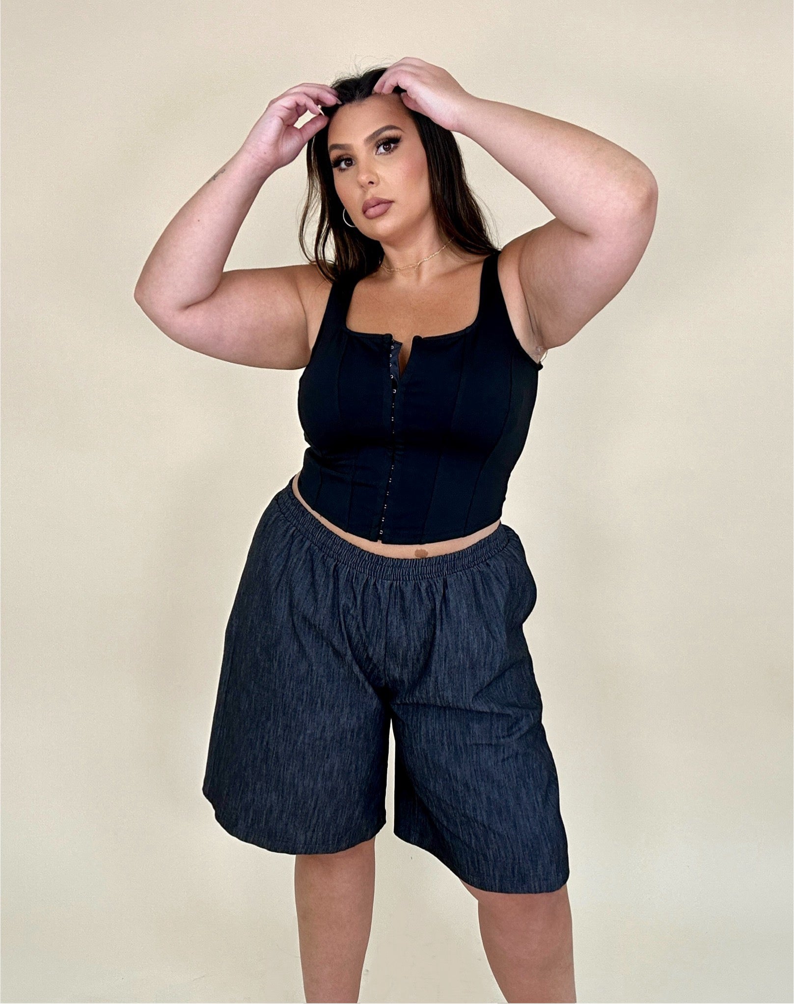 Long Baggy Grey Shorts size 1x