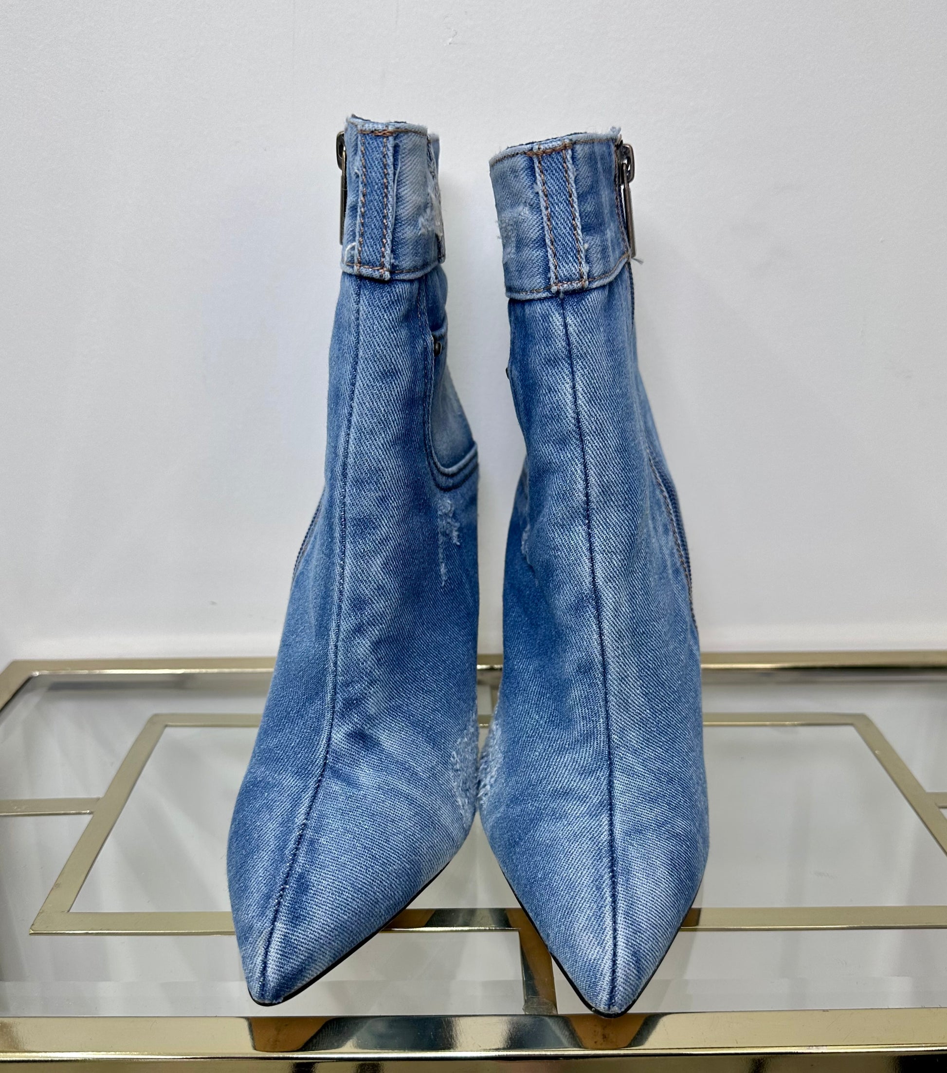 Denim Boots