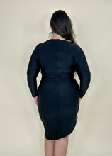 Load image into Gallery viewer, Rouched &amp; Draped Long Sleeve Dress
