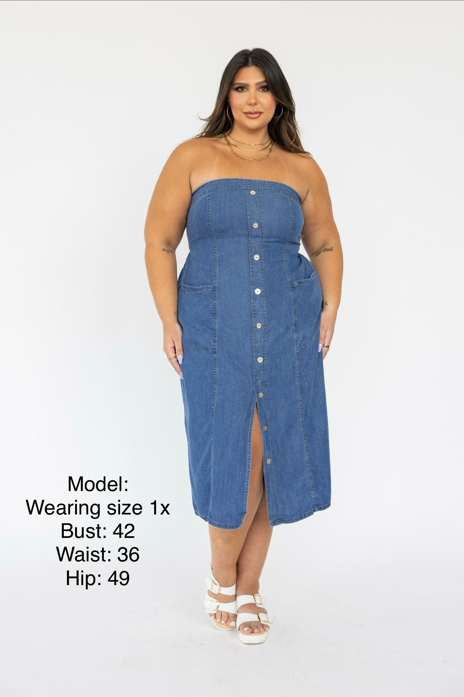 “Tahoma” Tencel Denim Dress 5X
