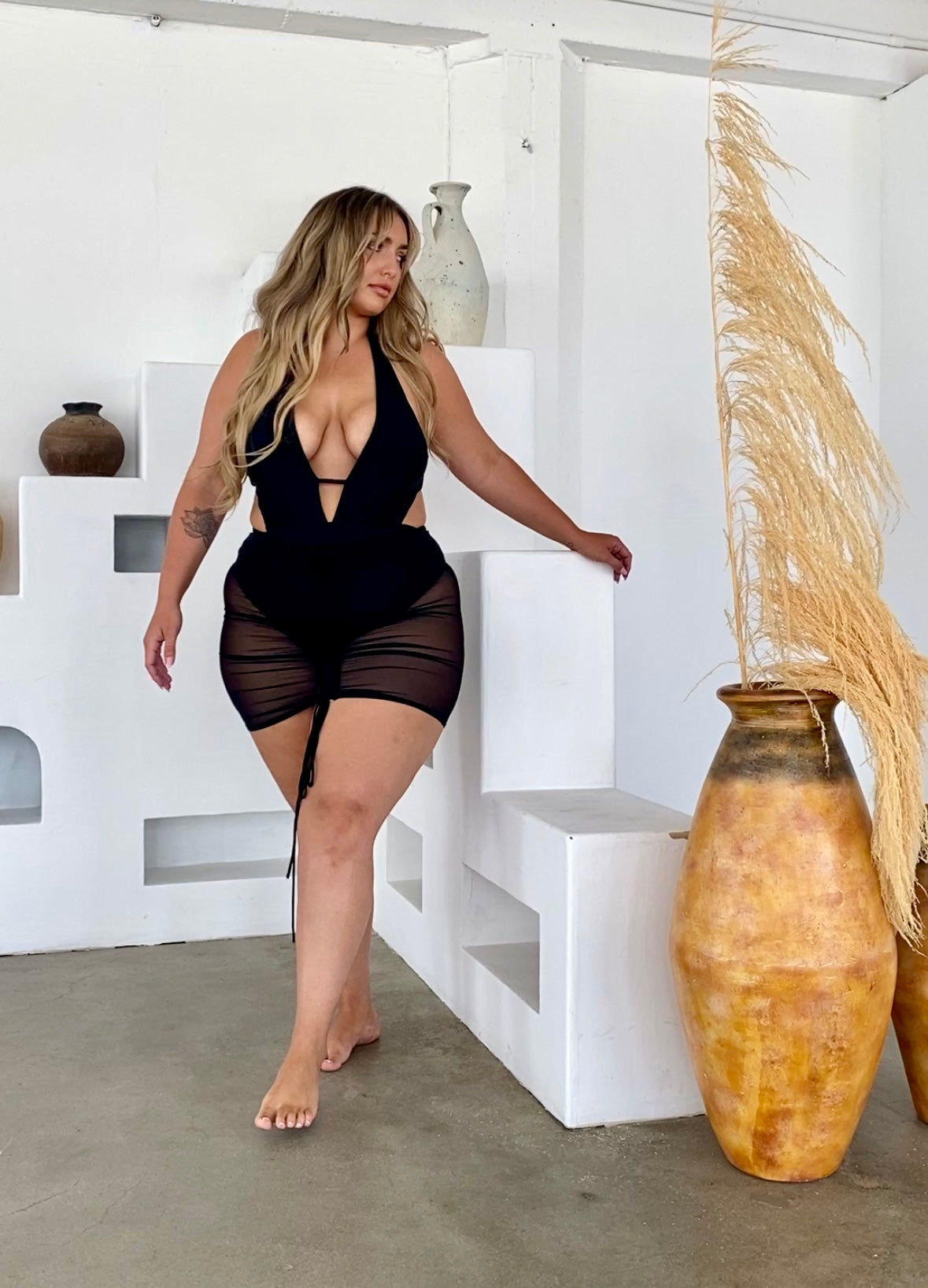 Sheer Swimsuit Cover Up Skirt