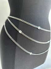 Load image into Gallery viewer, Layered Diamond Chain Belt (2 colors)
