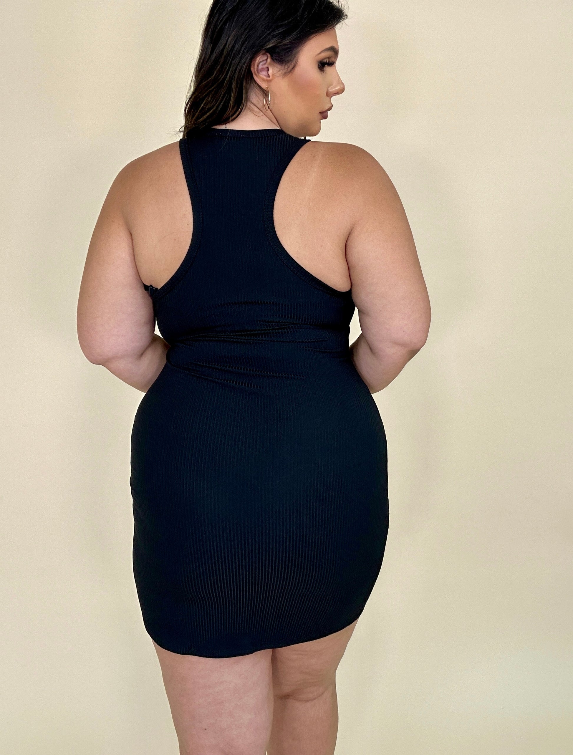 Basic Racer Back Mini Dress