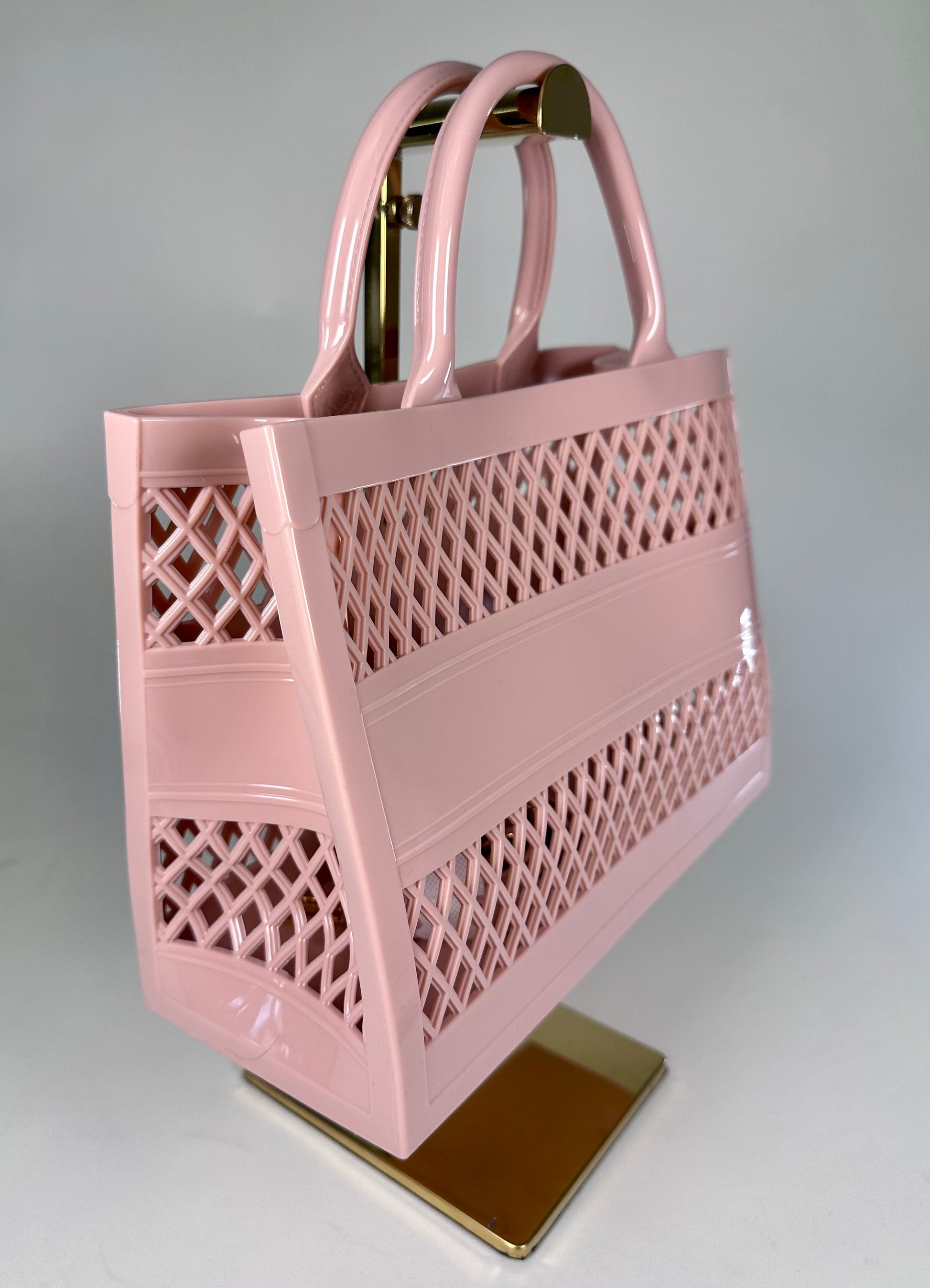 ‘Jillian’ Jelly Small Tote Bag w/ Strap (2 colors)