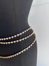 Load image into Gallery viewer, Rhinestone 3 Layer chain belt
