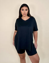 Load image into Gallery viewer, Oversized Tee &amp; Biker Shorts Set
