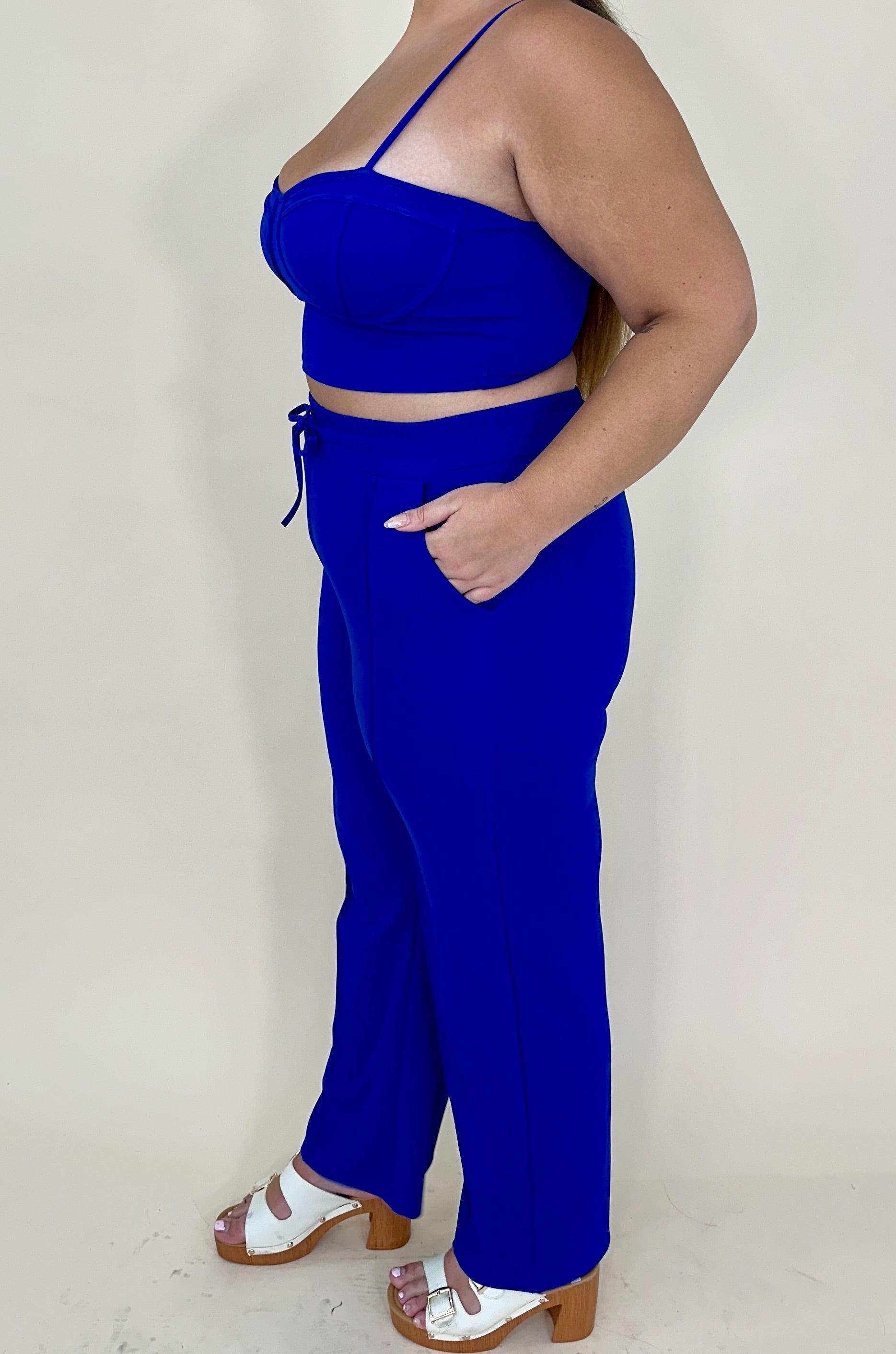 Cropped Tank & Pants Set (2 colors)