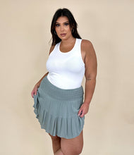 Load image into Gallery viewer, Seafoam Flowy Skirt w/shorts
