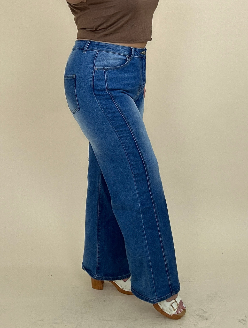 High Waisted Wide Leg Jeans
