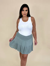 Load image into Gallery viewer, Seafoam Flowy Skirt w/shorts
