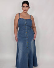 Load image into Gallery viewer, Long Denim Button Dress
