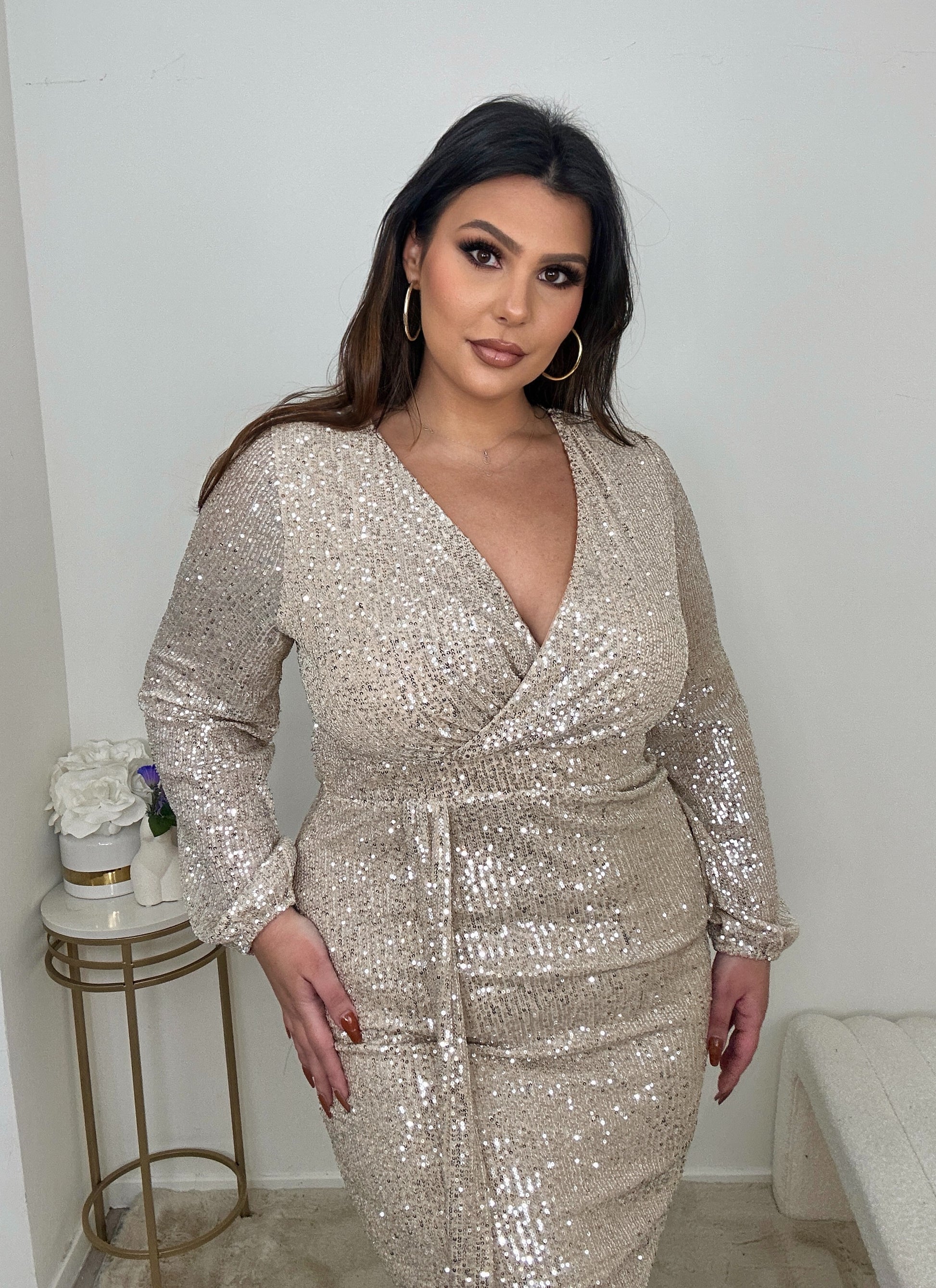 Sequin Holiday Dress (2 colors)