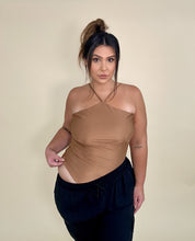 Load image into Gallery viewer, Stretchy Halter Style Bodysuit Top (2 colors)
