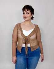 Load image into Gallery viewer, ‘Jada’ Sheer Ruffled Cover Shrug Top (2 colors)
