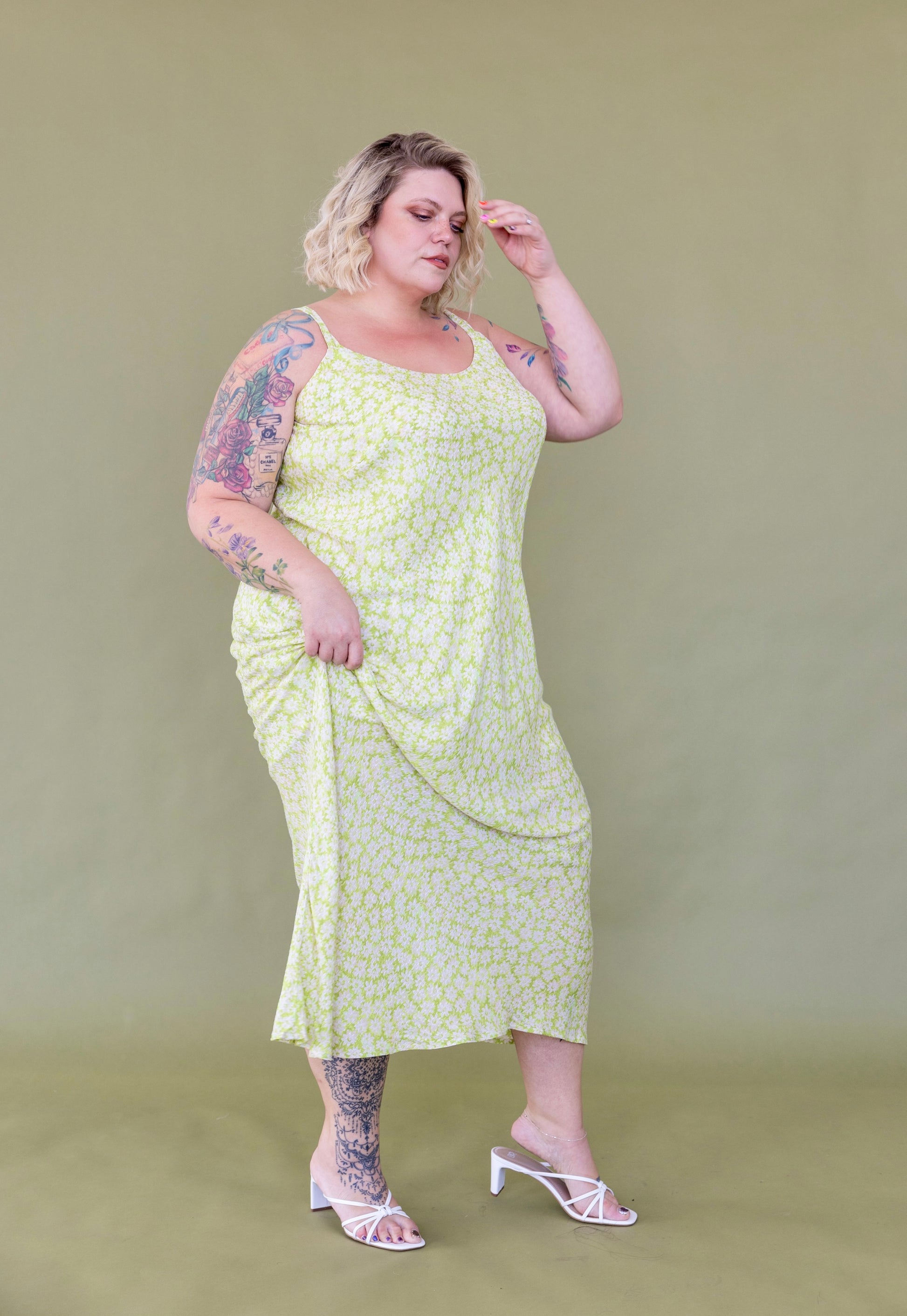 “Christine” Bias Slip Dress