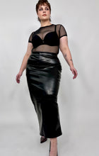 Load image into Gallery viewer, ‘Ash’ Faux Leather Long Skirt
