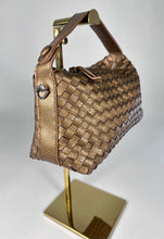 Load image into Gallery viewer, ‘Hailee’ Bronze Gold Wefted Pouch Bag
