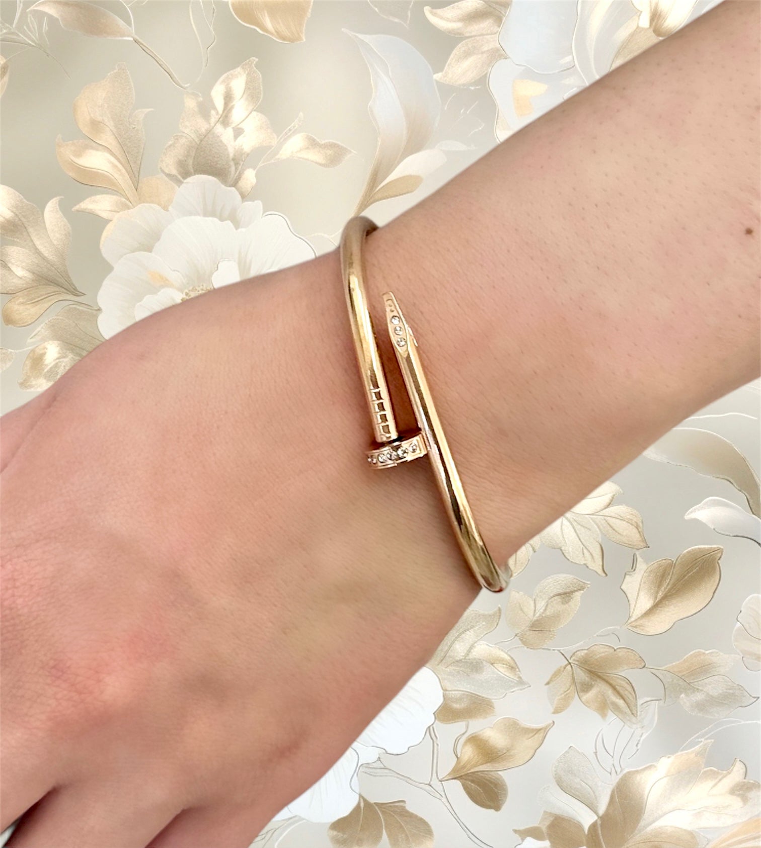 Rose Gold Nail Bracelet