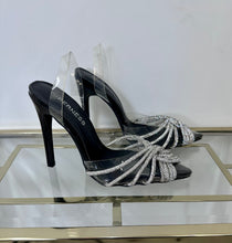 Load image into Gallery viewer, Rhinestoned Clear Heels
