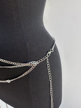 Load image into Gallery viewer, Layered Diamond Chain Belt (2 colors)
