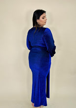 Load image into Gallery viewer, Shimmer Blue Evening Dress
