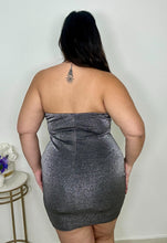 Load image into Gallery viewer, Silver Halter Corset Dress
