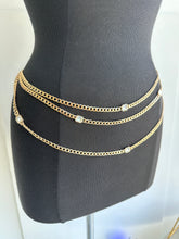 Load image into Gallery viewer, Layered Diamond Chain Belt (2 colors)
