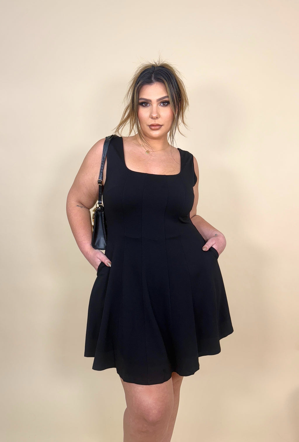 Little Black Romper Dress