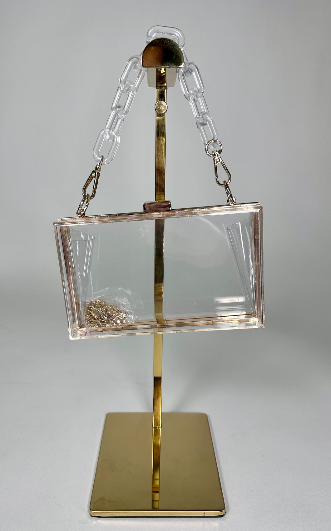 ‘Crystal’ Clear & Gold Bag