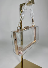 Load image into Gallery viewer, ‘Crystal’ Clear &amp; Gold Bag
