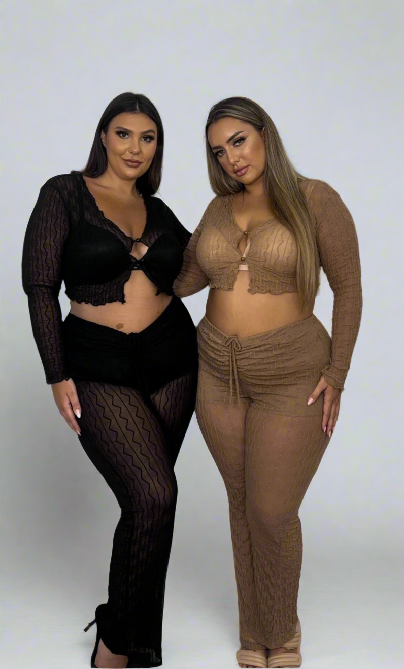 Textured Sheer Set